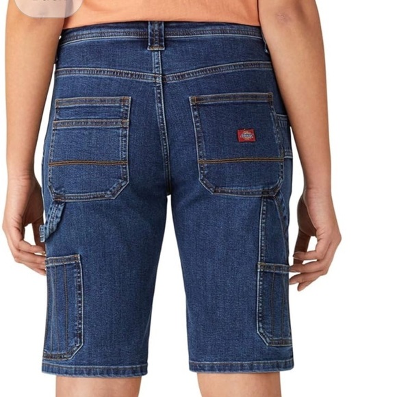 Dickies Denim Carpenter Relaxed Shorts Women's Size 24 Reg NWT - Picture 2 of 16
